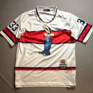 Toon Gang Black‎ Keys Tee 2XL Wile E Coyote Cartoon Hip Hop White Short Sleeve